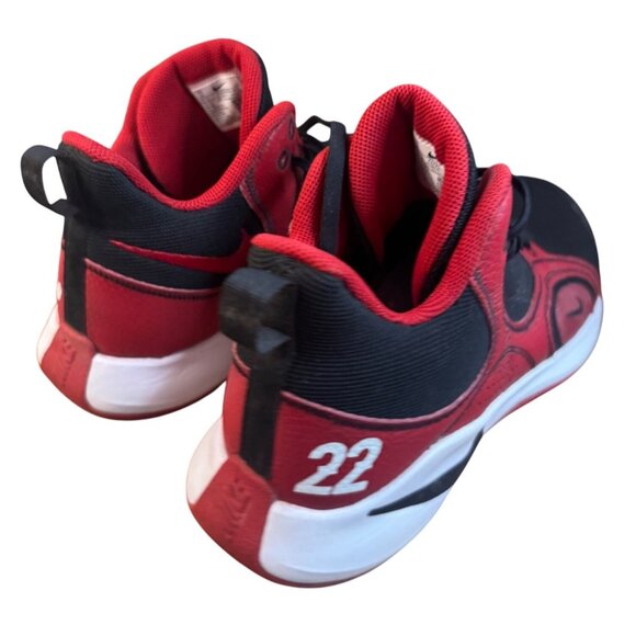 Size 13 Nike Fly By Mid 2 Mens Size 13 Black Red Basketball Shoes Sneakers .LOGO - Picture 6 of 16